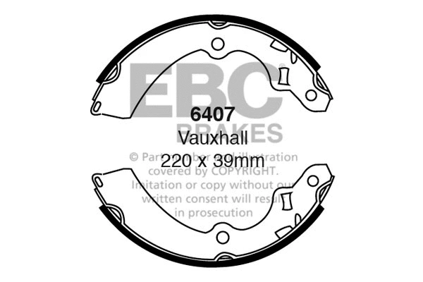 Brake Shoe Set (6407)