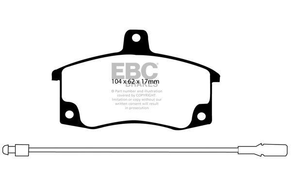 Brake Pad Set, disc brake (DP1192)