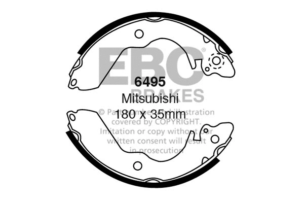 Brake Shoe Set (6495)