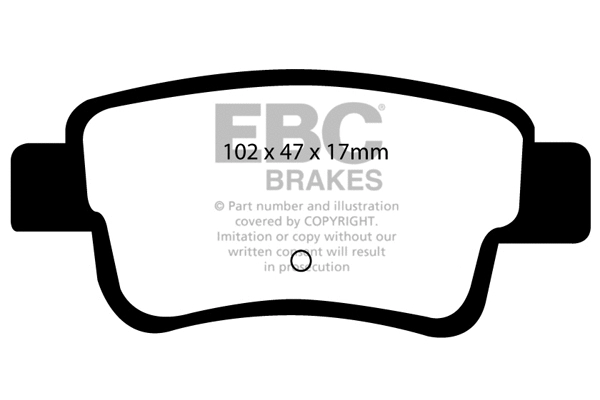 Brake Pad Set, disc brake (DP1599)