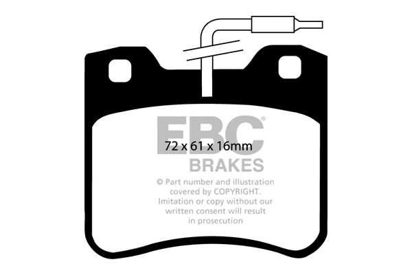 Brake Pad Set, disc brake (DP2656)