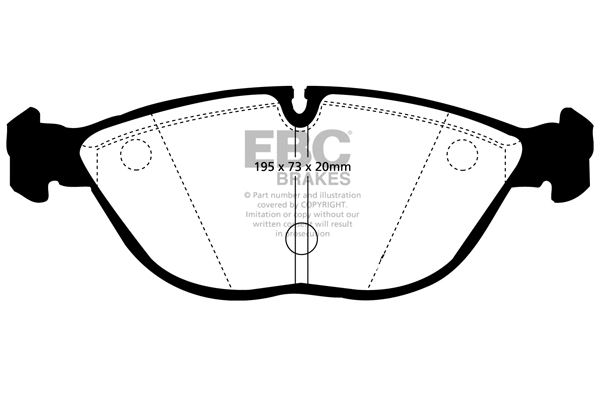 Brake Pad Set, disc brake (DP1035)