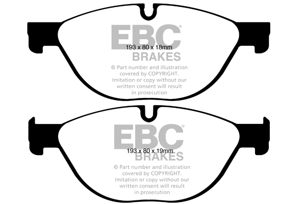 Brake Pad Set, disc brake (DP22019)