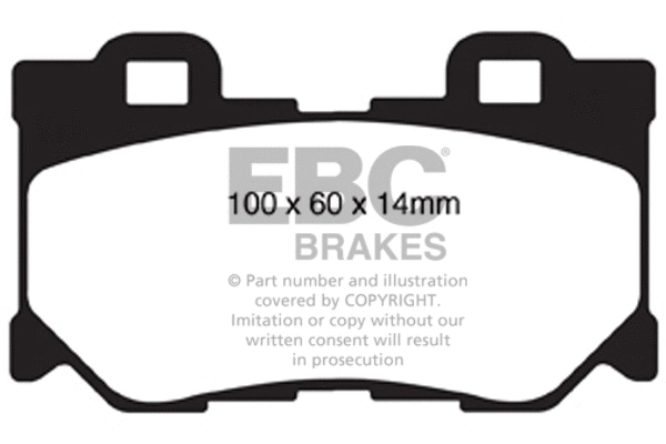 Brake Pad Set, disc brake (DP1824)