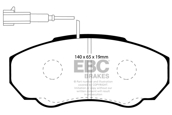 Brake Pad Set, disc brake (DP1380)