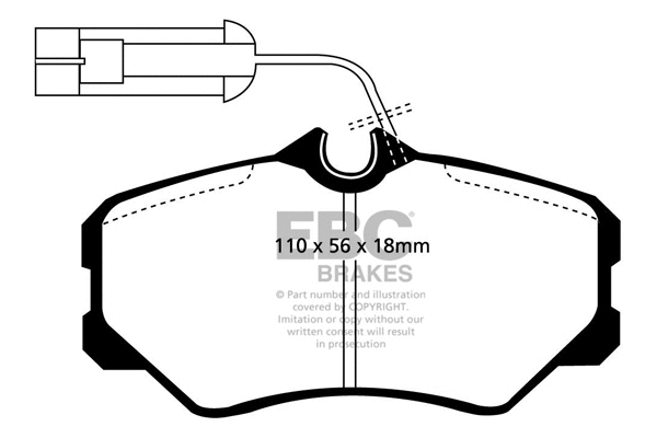Brake Pad Set, disc brake (DP820)