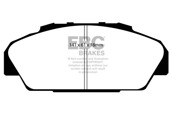 Brake Pad Set, disc brake (DP831)