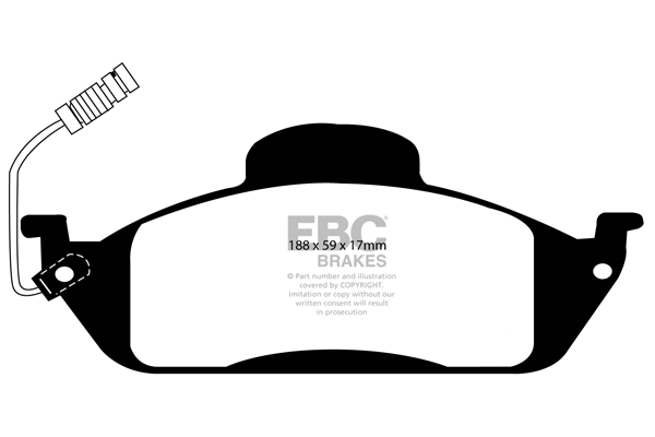 Brake Pad Set, disc brake (DP61232)