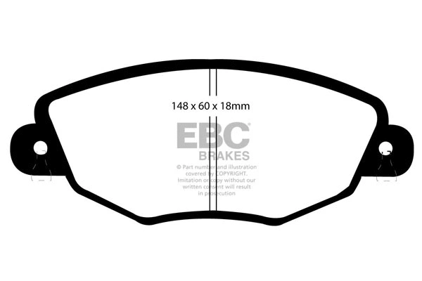 Brake Pad Set, disc brake (DP1322)