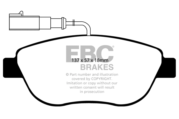 Brake Pad Set, disc brake (DP1383/2)