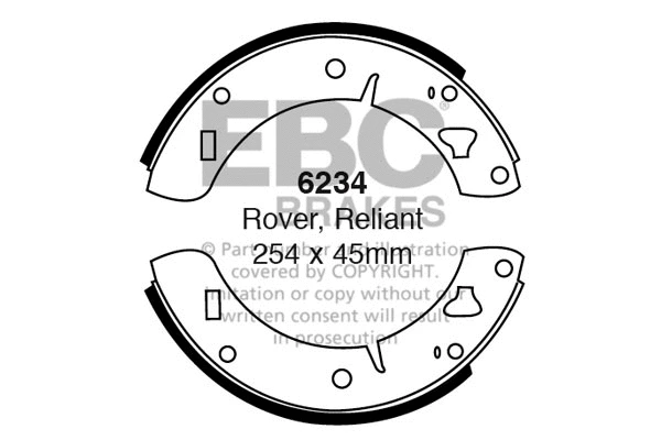 Brake Shoe Set (6234)
