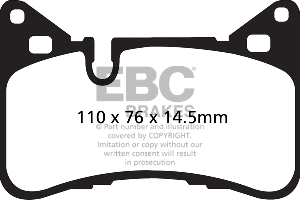 Brake Pad Set, disc brake (DP42117R)