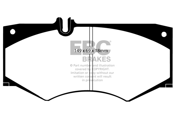 Brake Pad Set, disc brake (DP413)