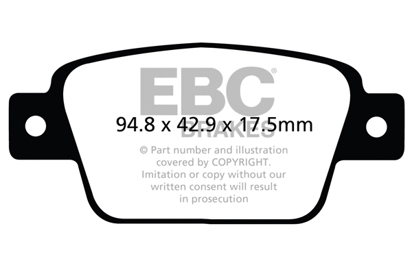 Brake Pad Set, disc brake (DP22107)