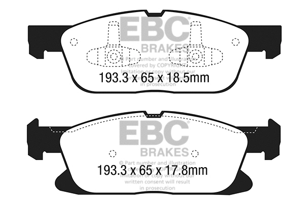 Brake Pad Set, disc brake (DP23046)