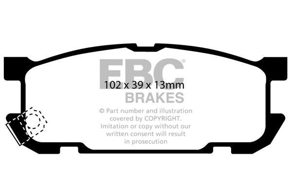 Brake Pad Set, disc brake (DP41453R)