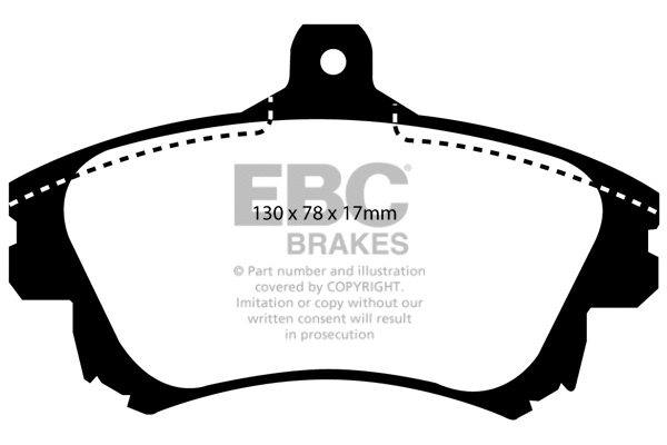 Brake Pad Set, disc brake (DP1139)