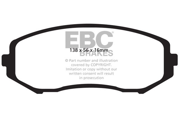 Brake Pad Set, disc brake (DP1818)