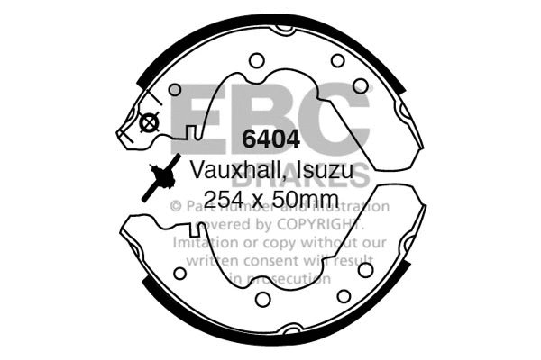 Brake Shoe Set (6404)