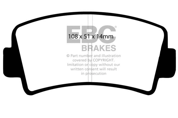 Brake Pad Set, disc brake (DP207)