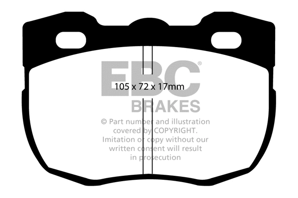 Brake Pad Set, disc brake (DP713)