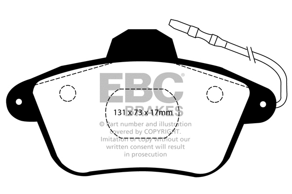 Brake Pad Set, disc brake (DP882/2)