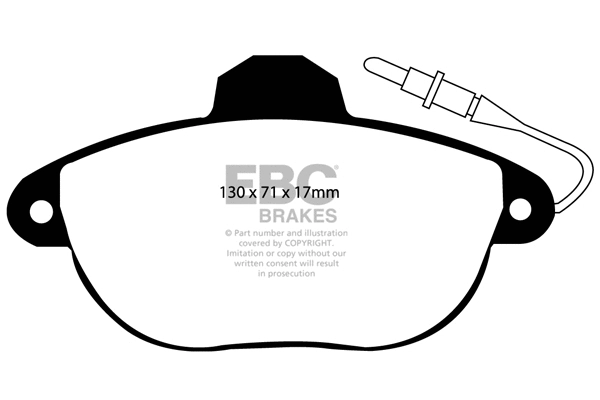 Brake Pad Set, disc brake (DP1077)