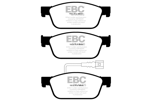 Brake Pad Set, disc brake (DP42096R)