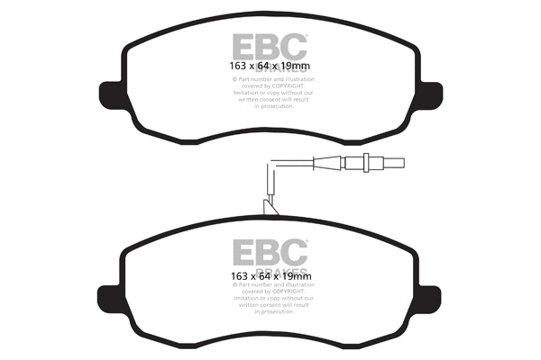 Brake Pad Set, disc brake (DPX2062)