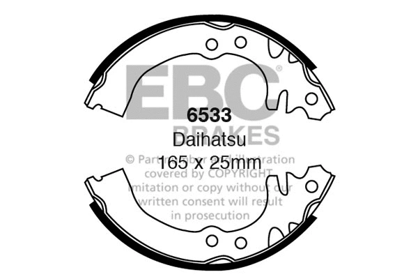 Brake Shoe Set (6533)