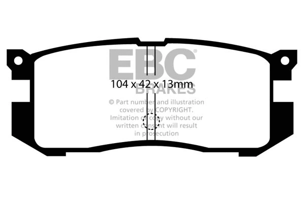 Brake Pad Set, disc brake (DP739)