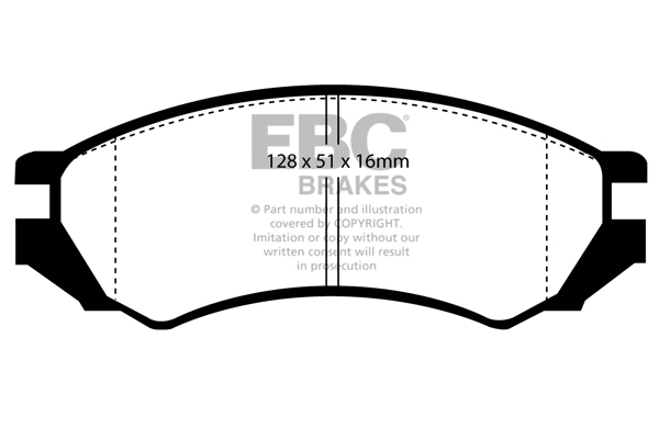 Brake Pad Set, disc brake (DP2839)