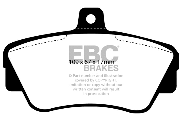 Brake Pad Set, disc brake (DP838)