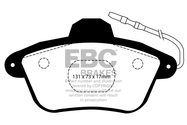 Brake Pad Set, disc brake (DP1526)