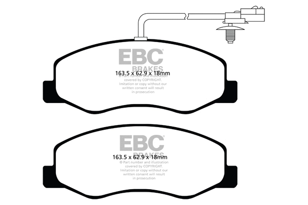 Brake Pad Set, disc brake (DPX2085)