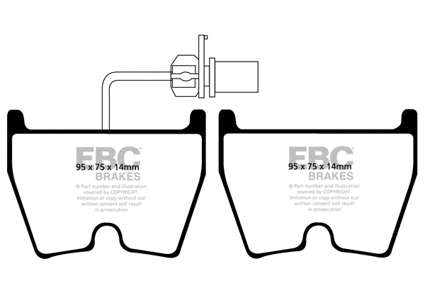 High Performance Brake Pad Set (DP81513RP1)