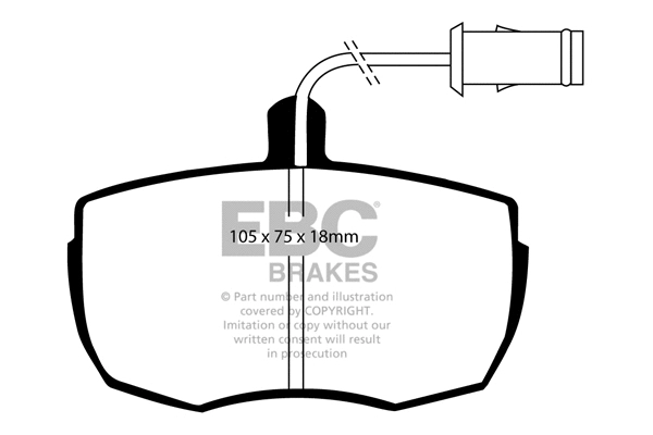 Brake Pad Set, disc brake (DP622)