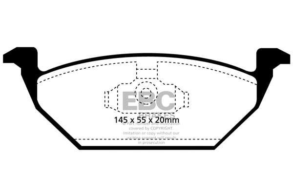 Brake Pad Set, disc brake (DP1117)