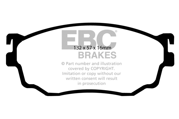 Brake Pad Set, disc brake (DP1411)
