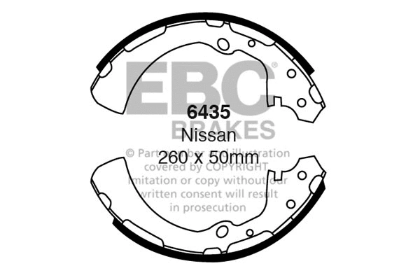 Brake Shoe Set (6435)