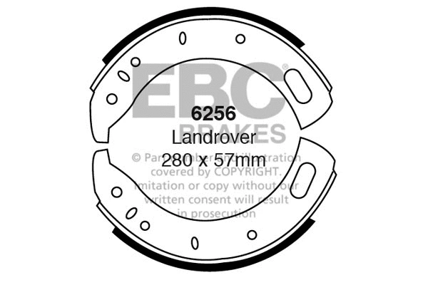 Brake Shoe Set (6256)