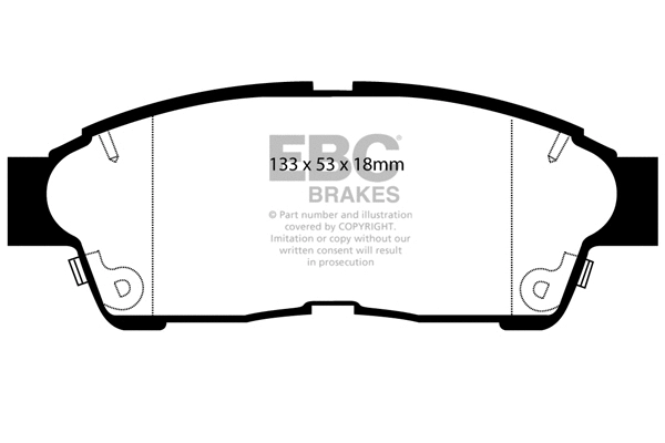 Brake Pad Set, disc brake (DP964)