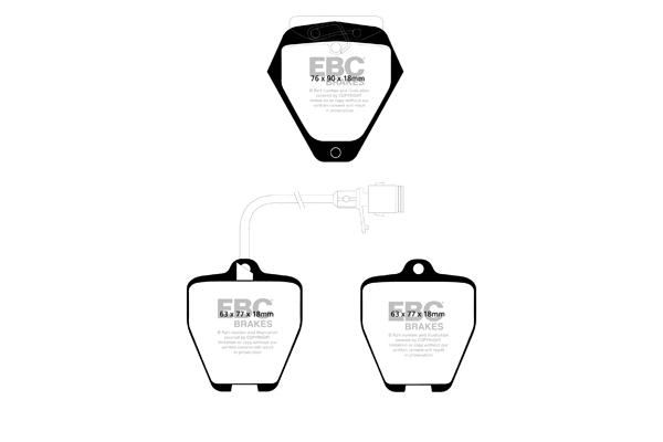 Brake Pad Set, disc brake (DP1012)