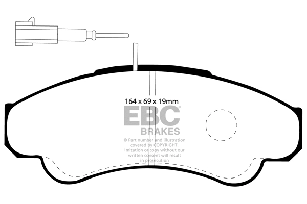 Brake Pad Set, disc brake (DP1379)