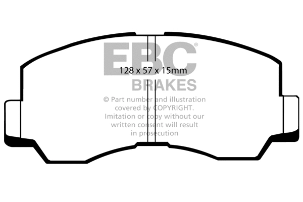 Brake Pad Set, disc brake (DP667)