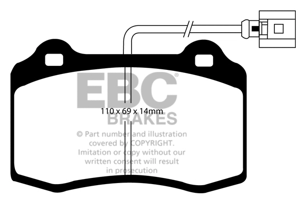 Brake Pad Set, disc brake (DP41140/2R)