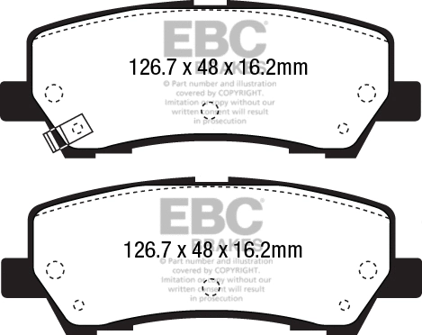 Brake Pad Set, disc brake (DP33043C)