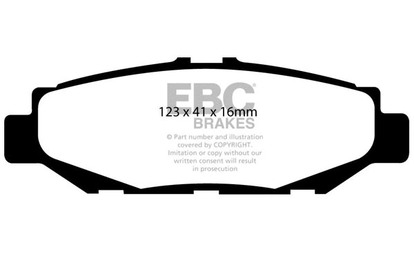 Brake Pad Set, disc brake (DP2848)