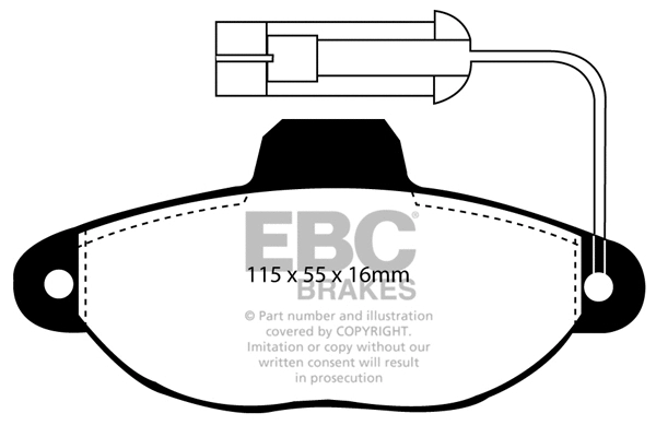 Brake Pad Set, disc brake (DP2945)