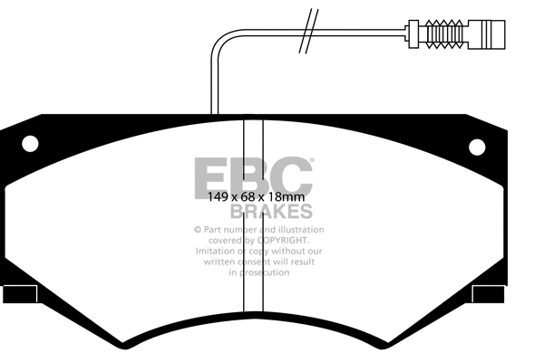 Brake Pad Set, disc brake (DP786)